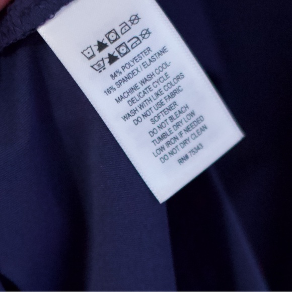 Sigrid Olsen Navy Sleeveless Zip-Neck Top – Size M - Picture 6 of 6